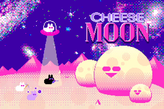 『ホテル・ソウルズ』開発チームが新作のクラウドファンディングを実施！ ウサギがチーズの月を採掘する『チーズムーン』